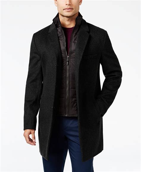 michael kors fleece jacket men's|Michael Kors men's overcoat macy's.